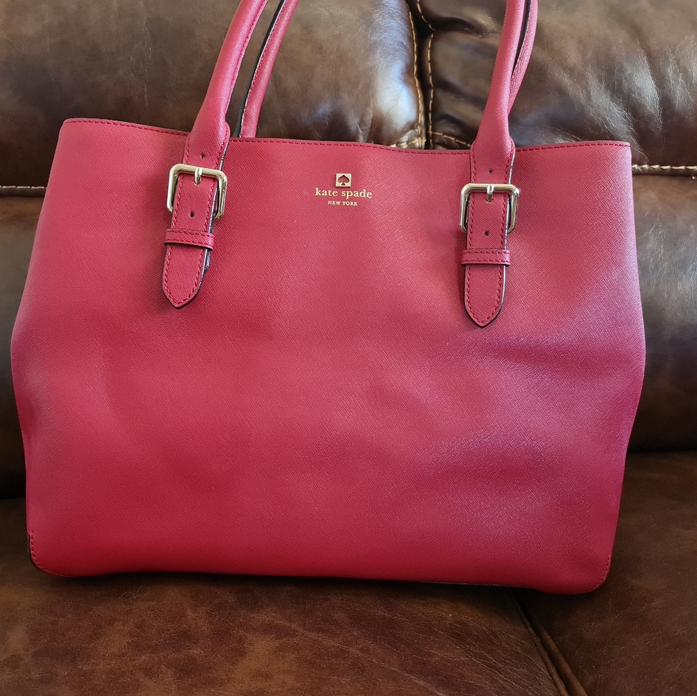 Kate Spade Large Red Leather Tote
